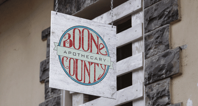 Boone County Apothecary Sign & Logo