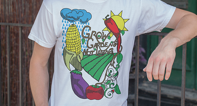 Grow Gardens not Lawns T-Shirt